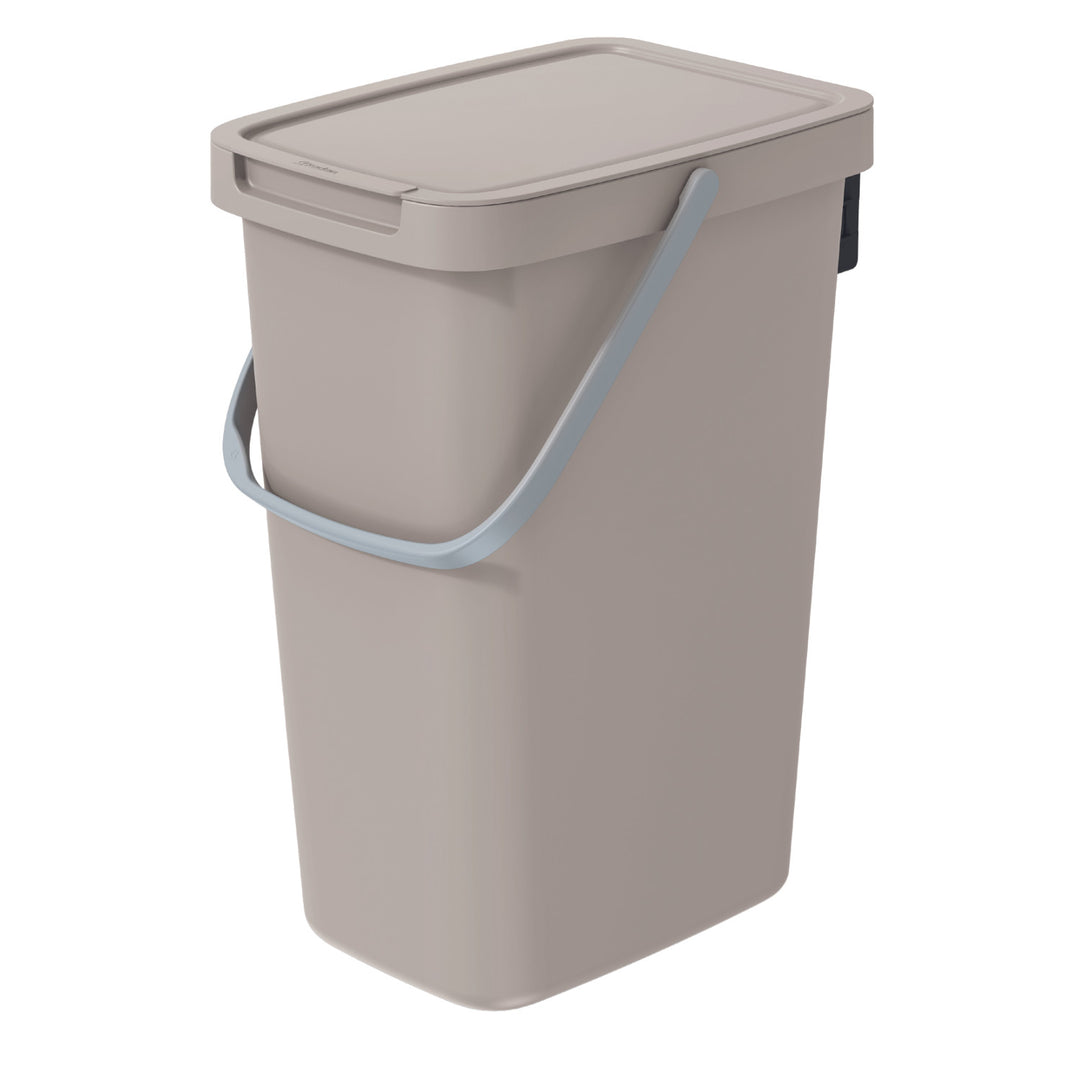 Poubelle de tri 12l Keden Systema Q couleur brun clair