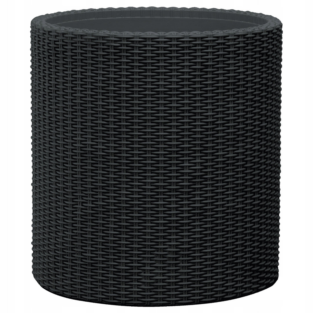 Keter pot de fleurs, rond, diamètre 43,7 cm, anthracite, Cylinder Planter L