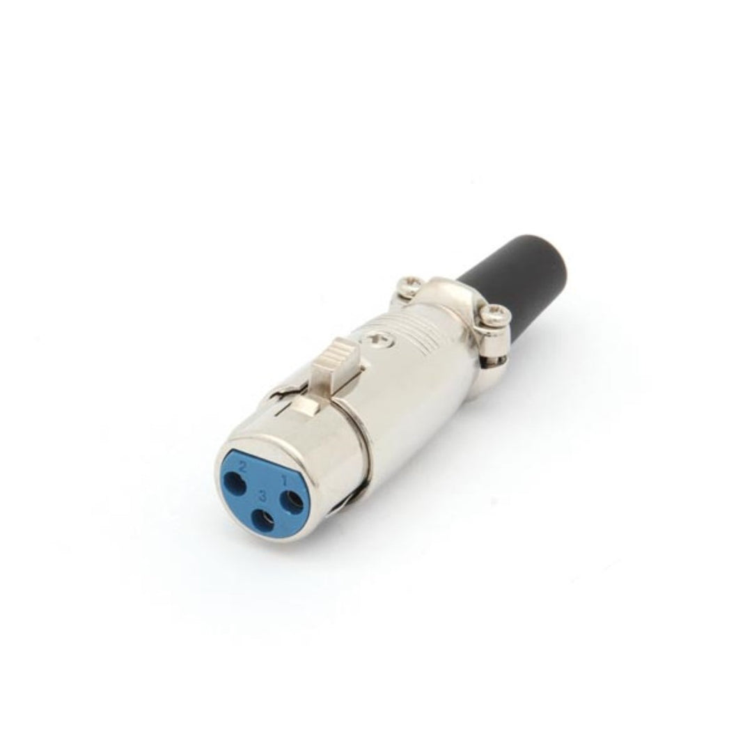 Prise audio XLR 3P nickelée courte Velleman CA092 connecteur de haute qualité