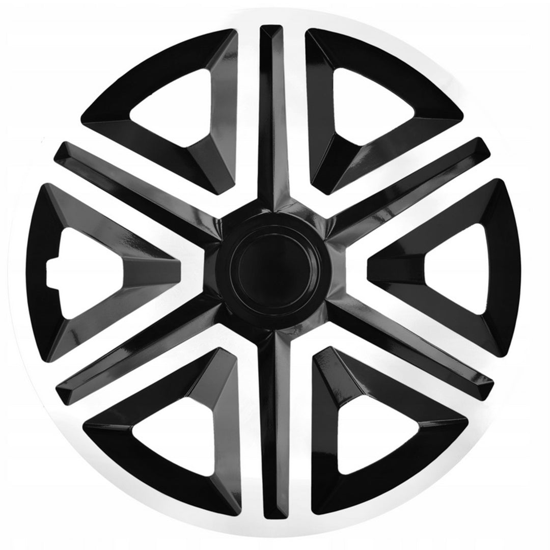 NRM Action 15" enjoliveur universel Double couleur blanc/noir 1 pièce