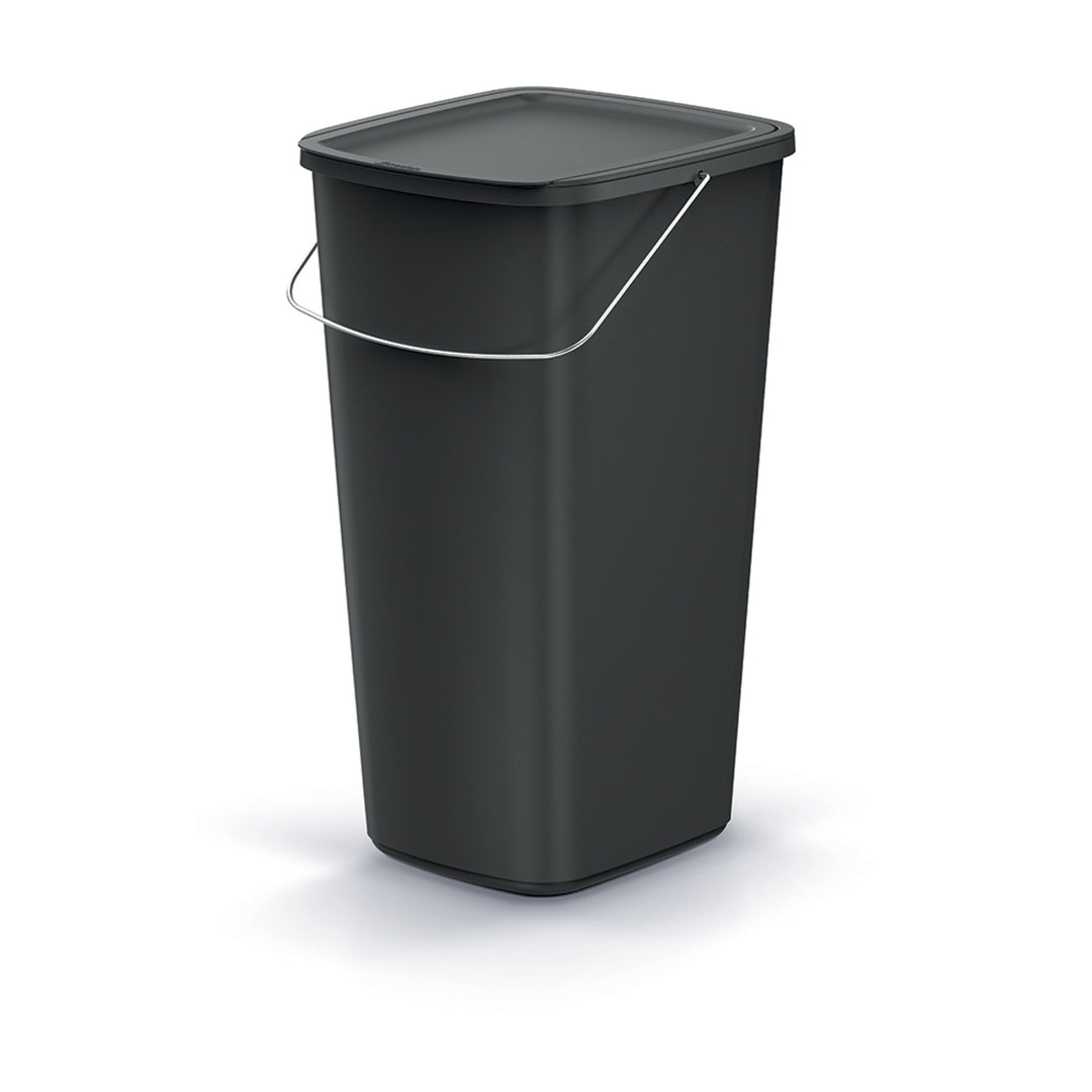 Corbeille à papier Keden, noir, capacité 25L, Compacta Q Basic