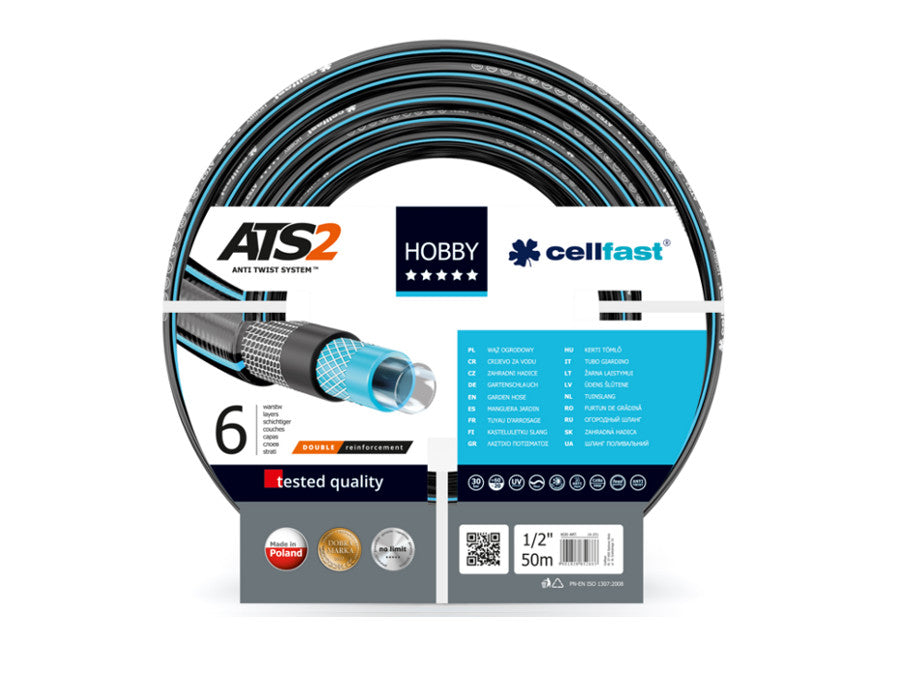 Tuyau d'arrosage Cellfast Hobby ATS2 1/2" 50m 16-201