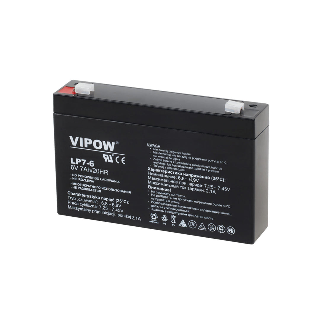 Batterie au gel sans entretien Vipow 6V 7Ah pour UPS