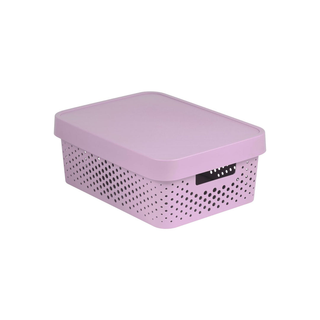 Curver Infinity 11L Contenant Ajouré avec Couvercle Rose