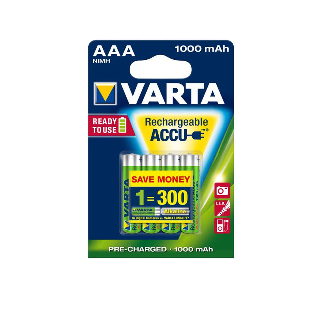 Varta Ready2use R3 / AAA 1000mAh 4x piles capacité maximale: 1200 mAh