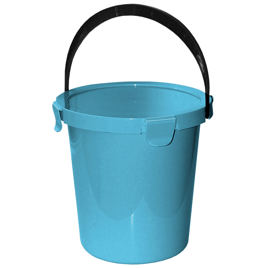 Seau Plast Team Berry 5L avec couvercle bleu clair