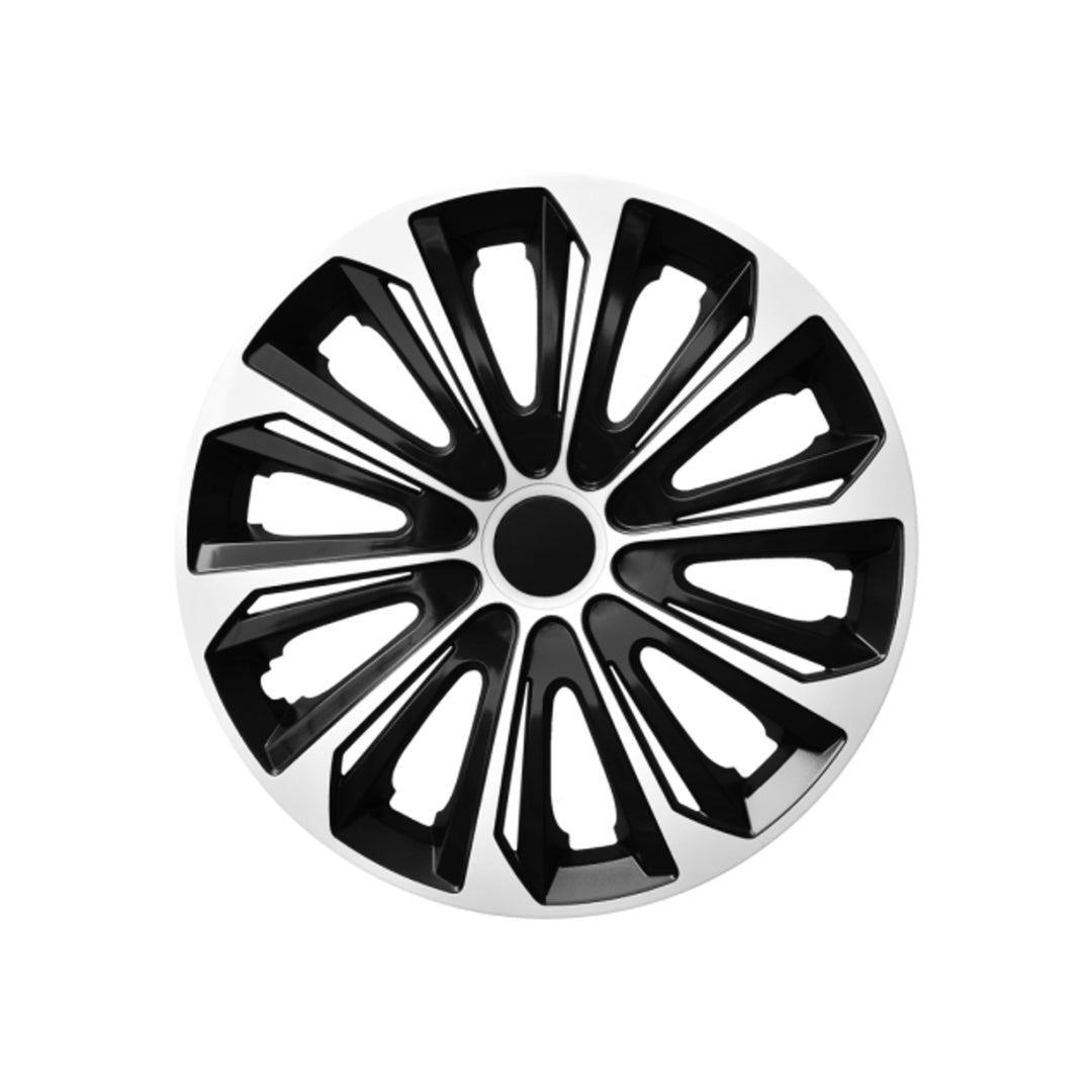 Enjoliveurs noir et blanc 14 " NRM STRONG DUOCOLOR