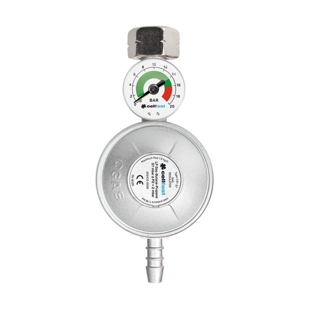Détendeur de pression de gaz avec manomètre GPL / propane / butane