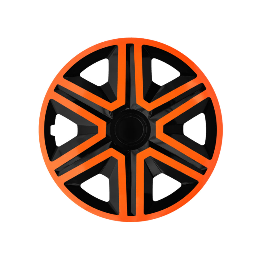 Enjoliveurs 16" NRM ACTION DOUBLECOLOR ORANGE NOIR orange/noir - 4 pièces