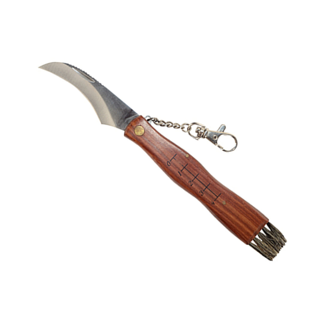 Couteau de poche pour champignons avec une brosse et une mesure GR5040 Greenmill