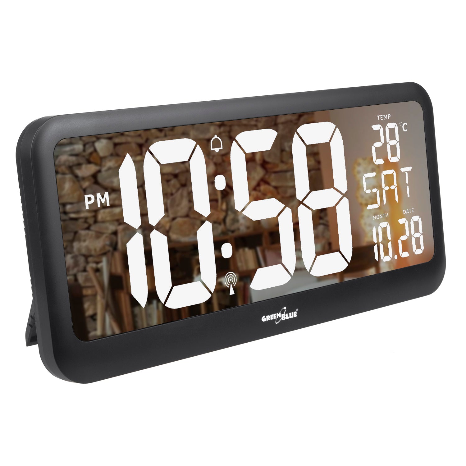 Horloge numérique Grand écran 11,4 Réveil numérique avec télécommande