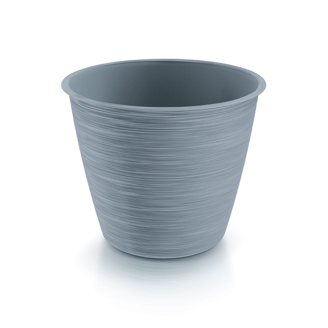 Pot de fleurs rond Prosperplast Furu DFO300-443U - couleur gris clair, 10,2L