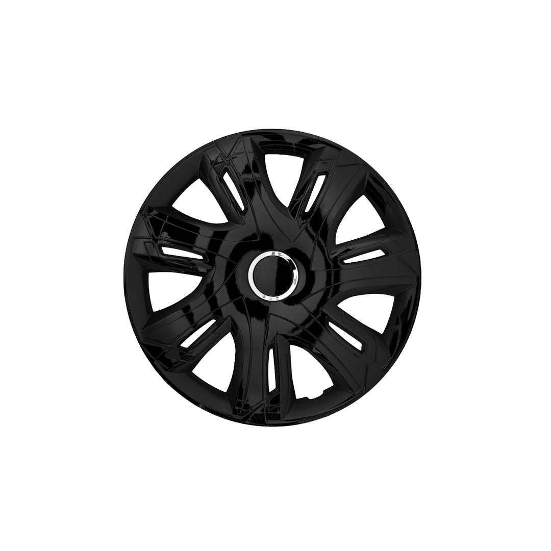 15" Supernova noir laqué enjoliveurs noirs 4 pièces