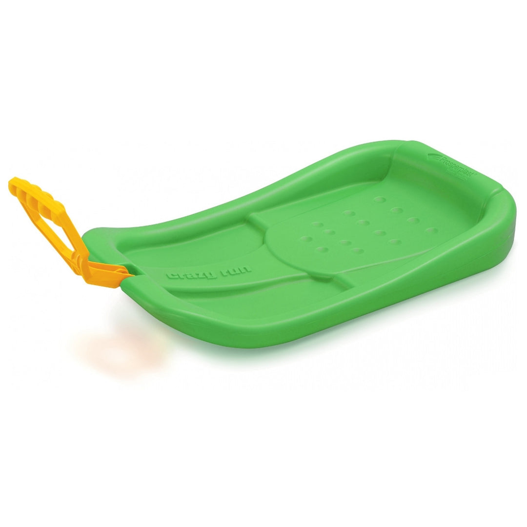 Luge a neige en plastique Crazy Run Bobsleigh pour enfants neige vert