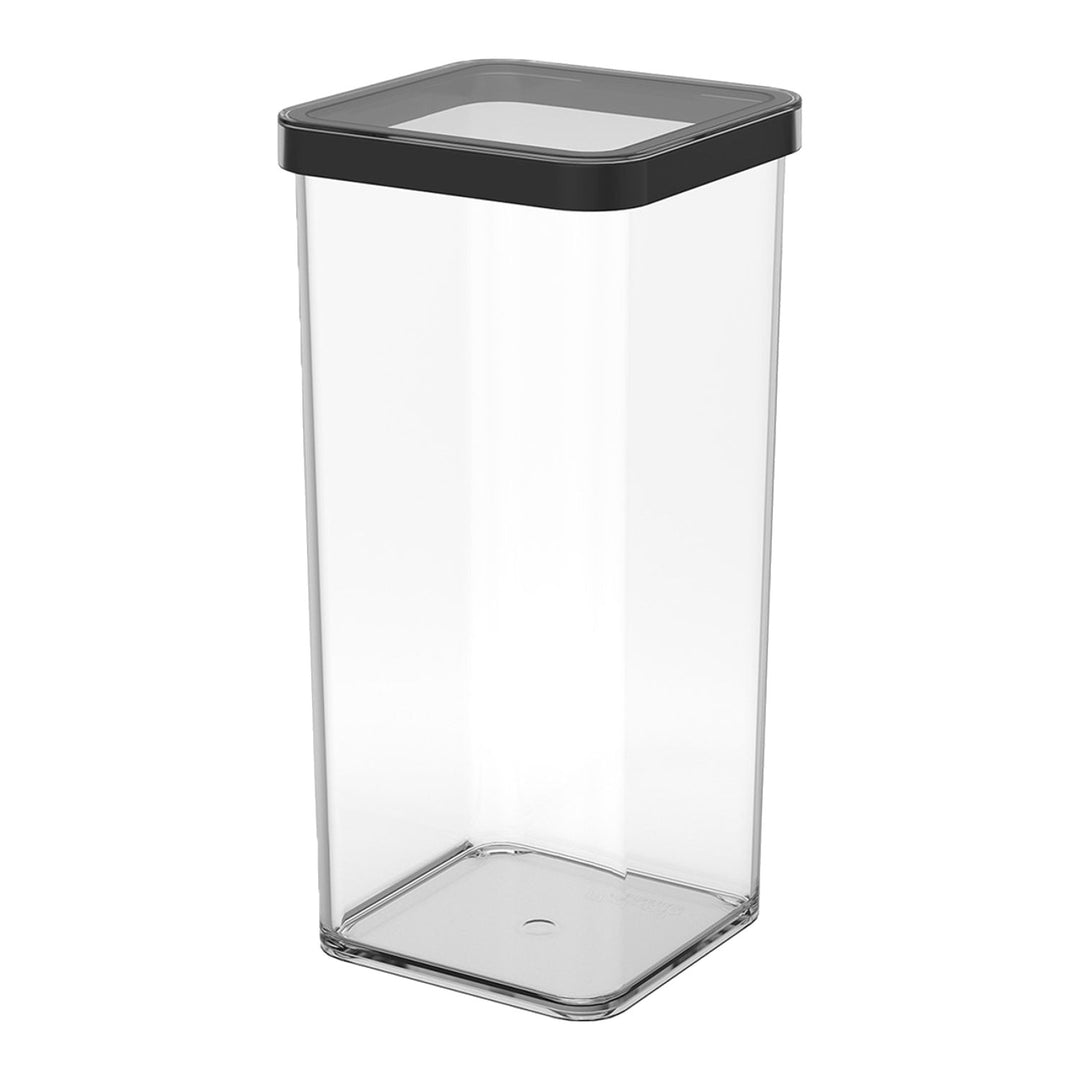Récipient ROTHO LOFT premium de 1,5 litre transparent avec couvercle noir