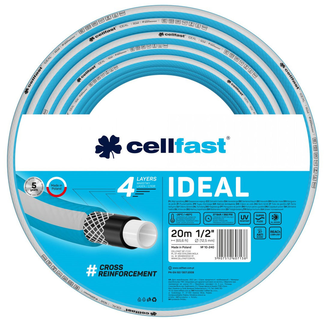 CELLFAST IDEAL 10-240 Tuyau d'arrosage 1/2" 20 m 4 plis