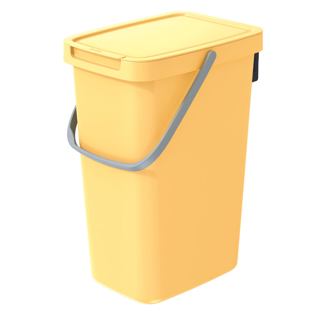 Poubelle de tri Ecologique 12l Keden Systema Q jaune clair