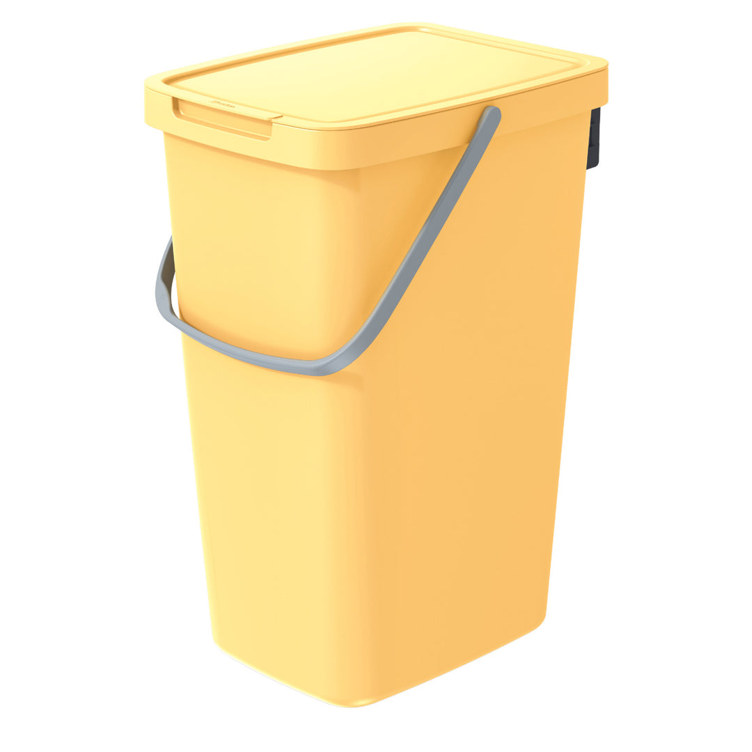 Poubelle de tri des déchets20l Keden Systema Q jaune clair