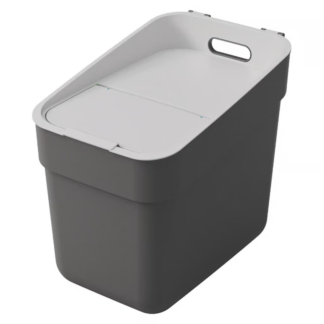 Poubelle Curver, pour le recyclage, 20 litres, gris foncé, prête à collecter