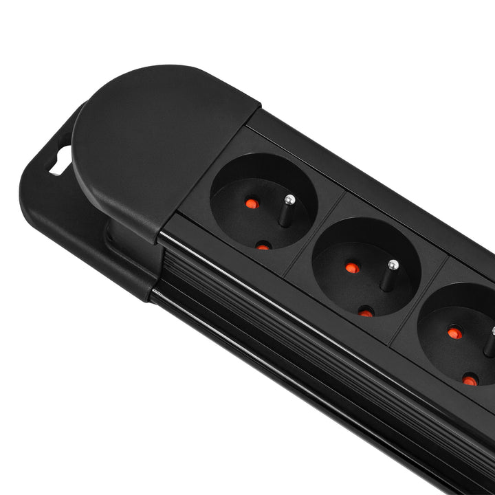 Multiprise Maclean, rallonge 10 prises, 2 interrupteurs, protection et signalisation de surcharge, 3680 W, MCE10