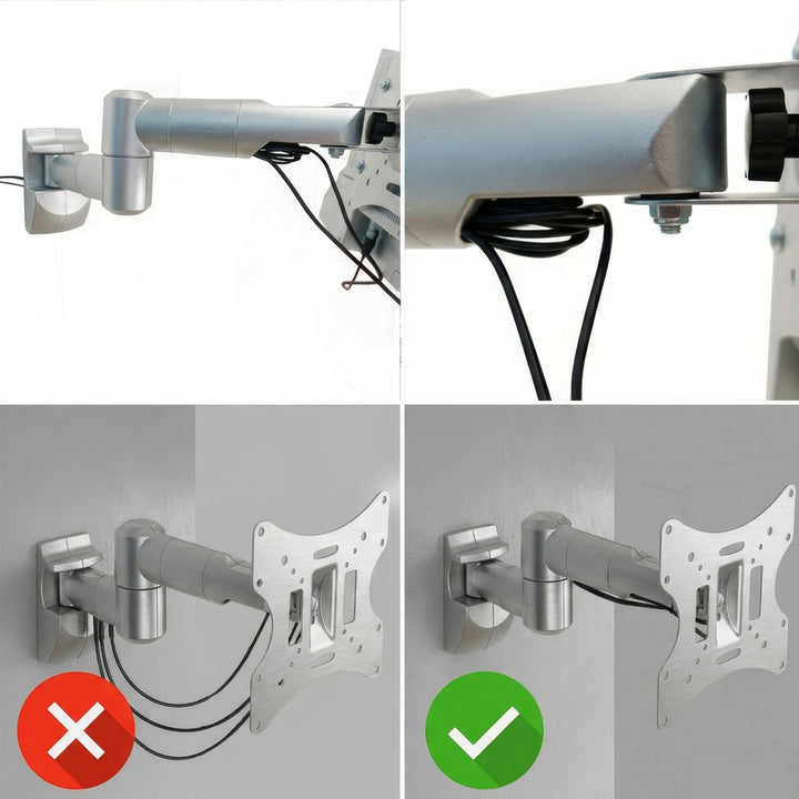 Support pour téléviseur ou moniteur Maclean, universel, max. VESA 200x200, 23-50", 30 kg, argenté, MC-503A S