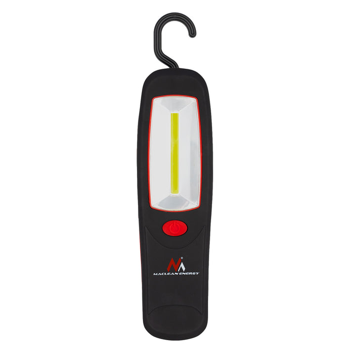 Lampe d'atelier COB LED Maclean, aimant, crochet, 3 piles AA, MCE03