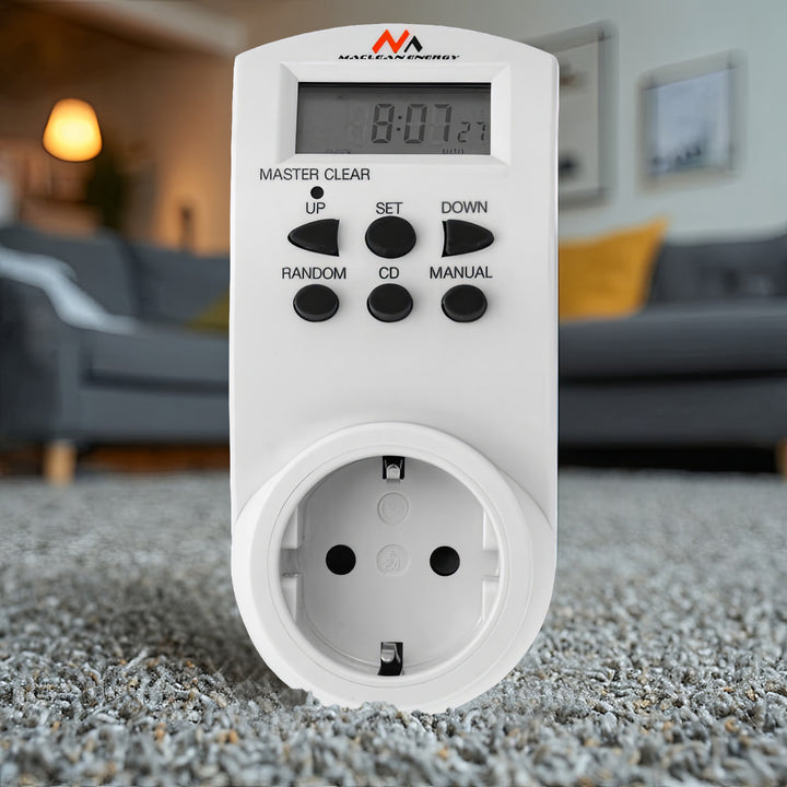 Minuteur Electrique Hebdomadaire  contrôl de vos appareils 220-240V, 16A 160 Programmes Maclean MCE08