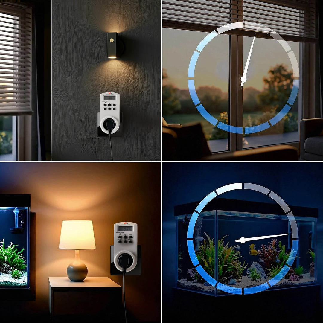 Minuteur Electrique Hebdomadaire  contrôl de vos appareils 220-240V, 16A 160 Programmes Maclean MCE08