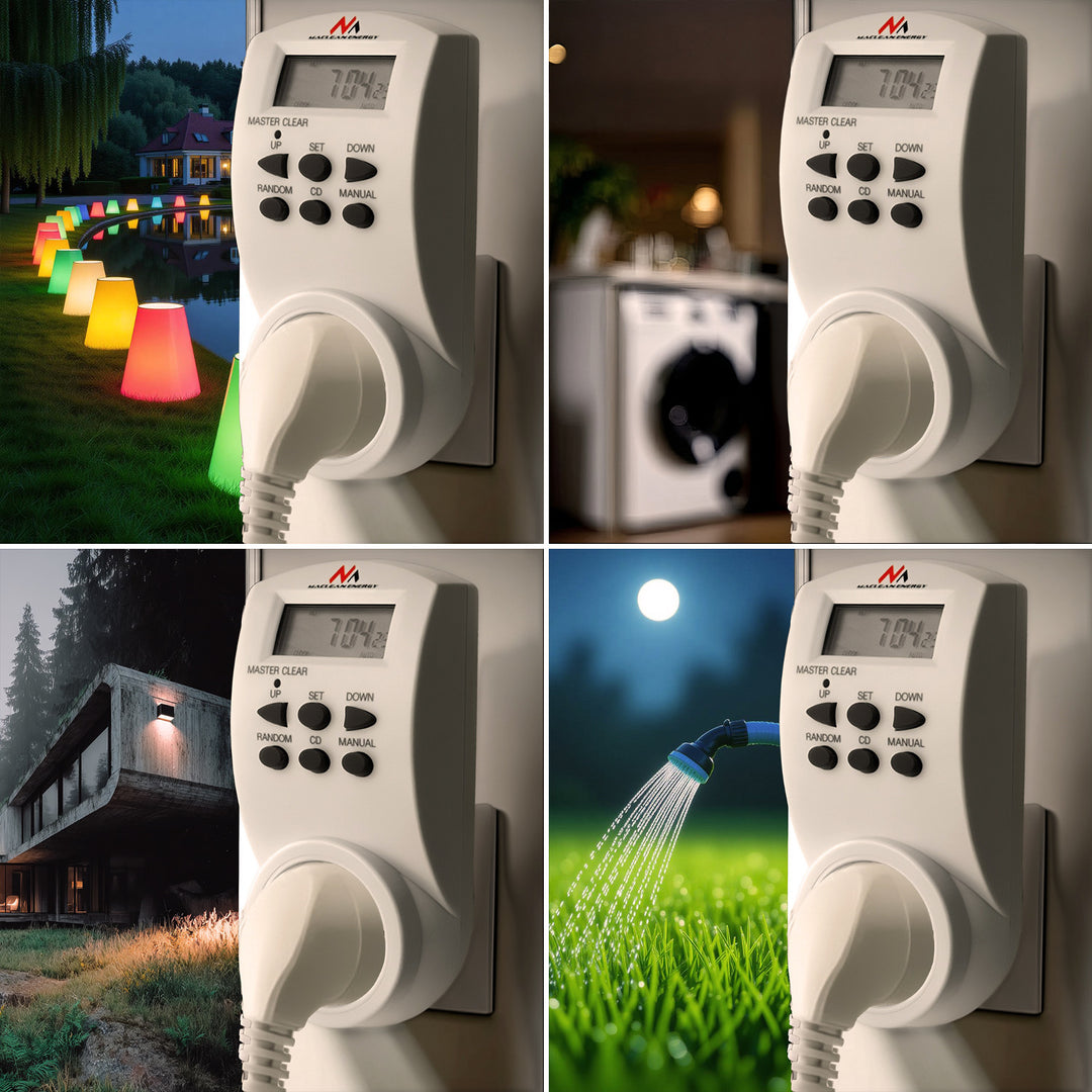 Minuteur Electrique Hebdomadaire  contrôl de vos appareils 220-240V, 16A 160 Programmes Maclean MCE08