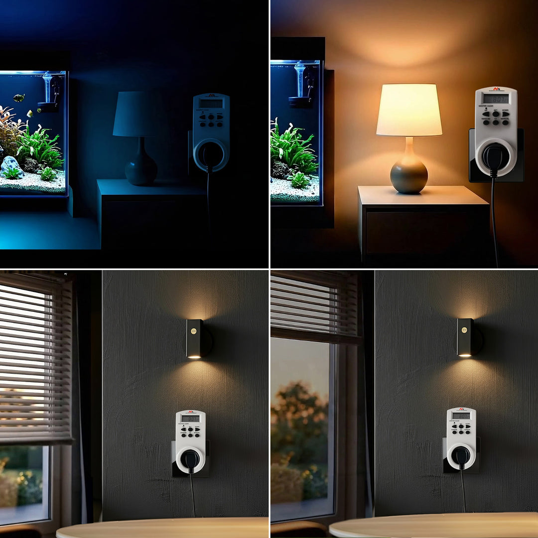 Minuteur Electrique Hebdomadaire  contrôl de vos appareils 220-240V, 16A 160 Programmes Maclean MCE08