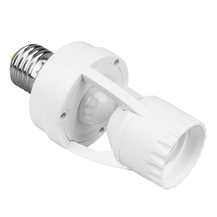 Porte-ampoule Douille avec détecteur de mouvement et crépuscule Pir 1200W Maclean Energy MCE20