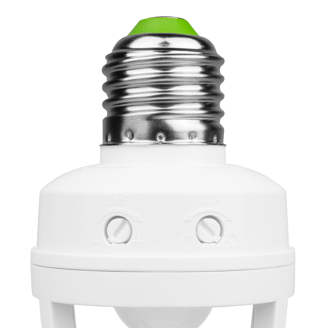 Porte-ampoule Douille avec détecteur de mouvement et crépuscule Pir 1200W Maclean Energy MCE20