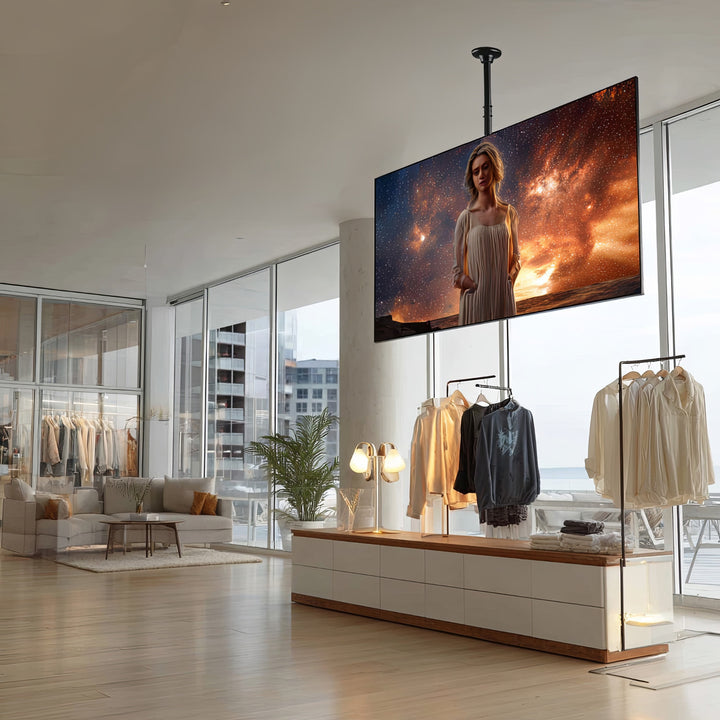 Maclean MC-803 Support de montage au plafond pour téléviseur à écran plasma LCD OLED QLED LED 23-100" max 50 kg max VESA 600x400