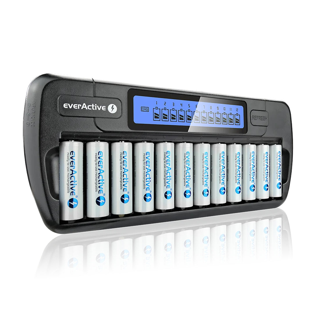 Chargeur de batterie NC1200 AA AAA R03 R06 everActive