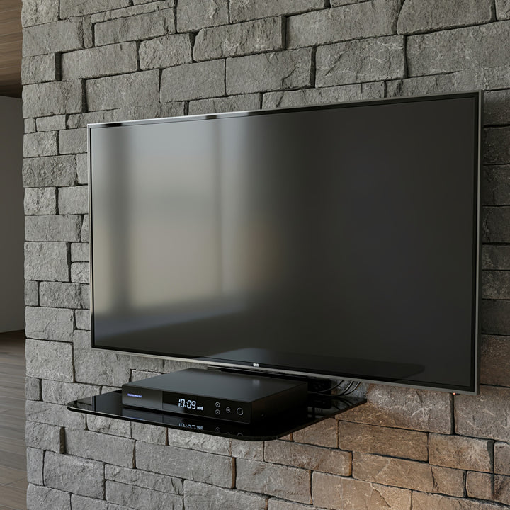 Support pour équipement RTV DVD en verre  max 10 kg Maclean MC-738