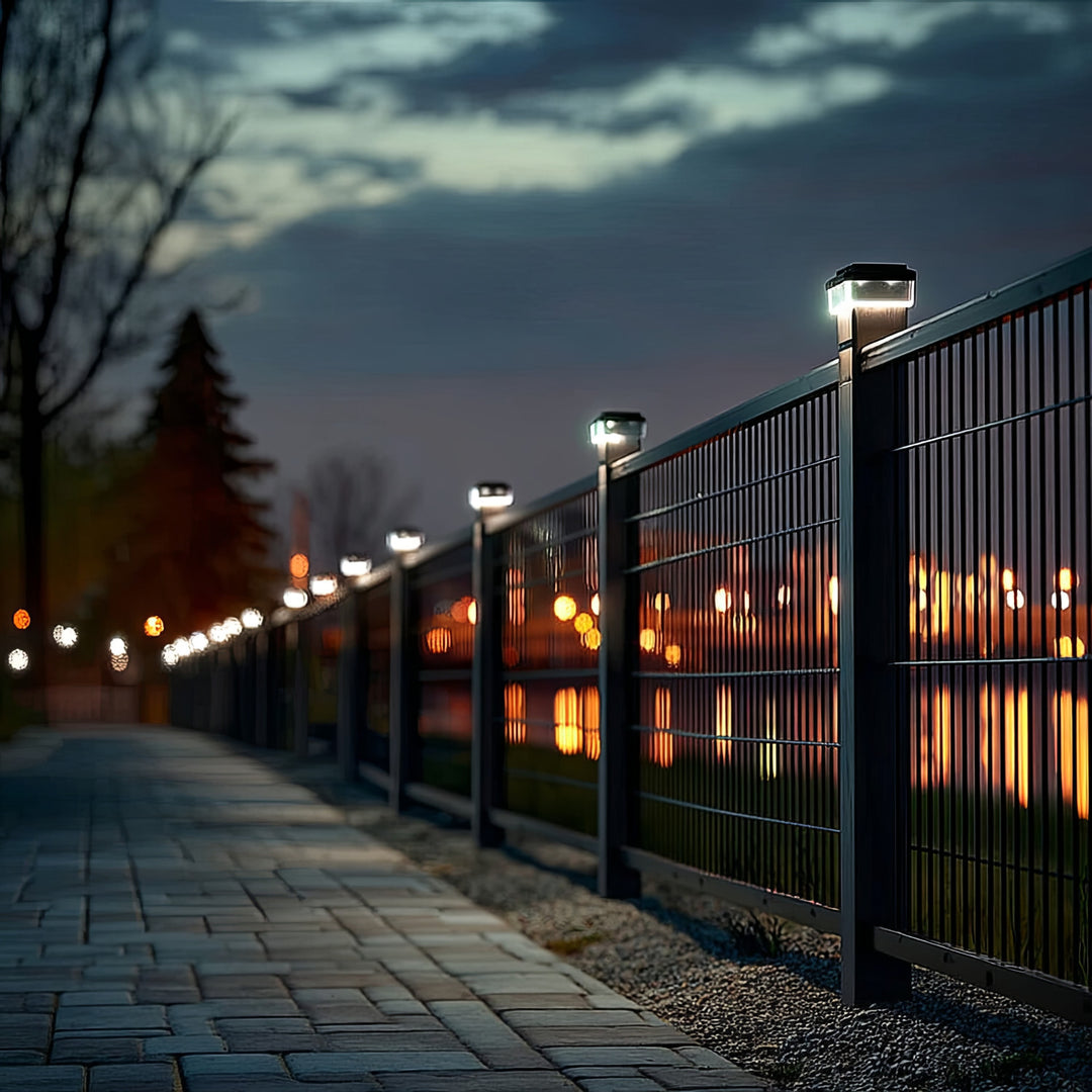 Lampe solaire de poteau de jardin 81 x 81 x 60mm GreenBlue GB127