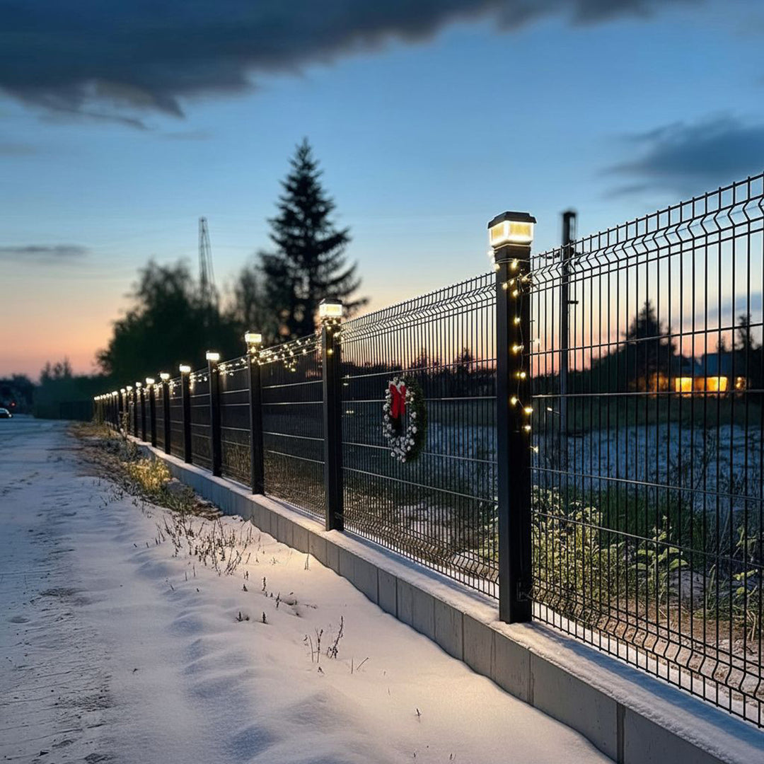 Lampe solaire de poteau de jardin 81 x 81 x 60mm GreenBlue GB127