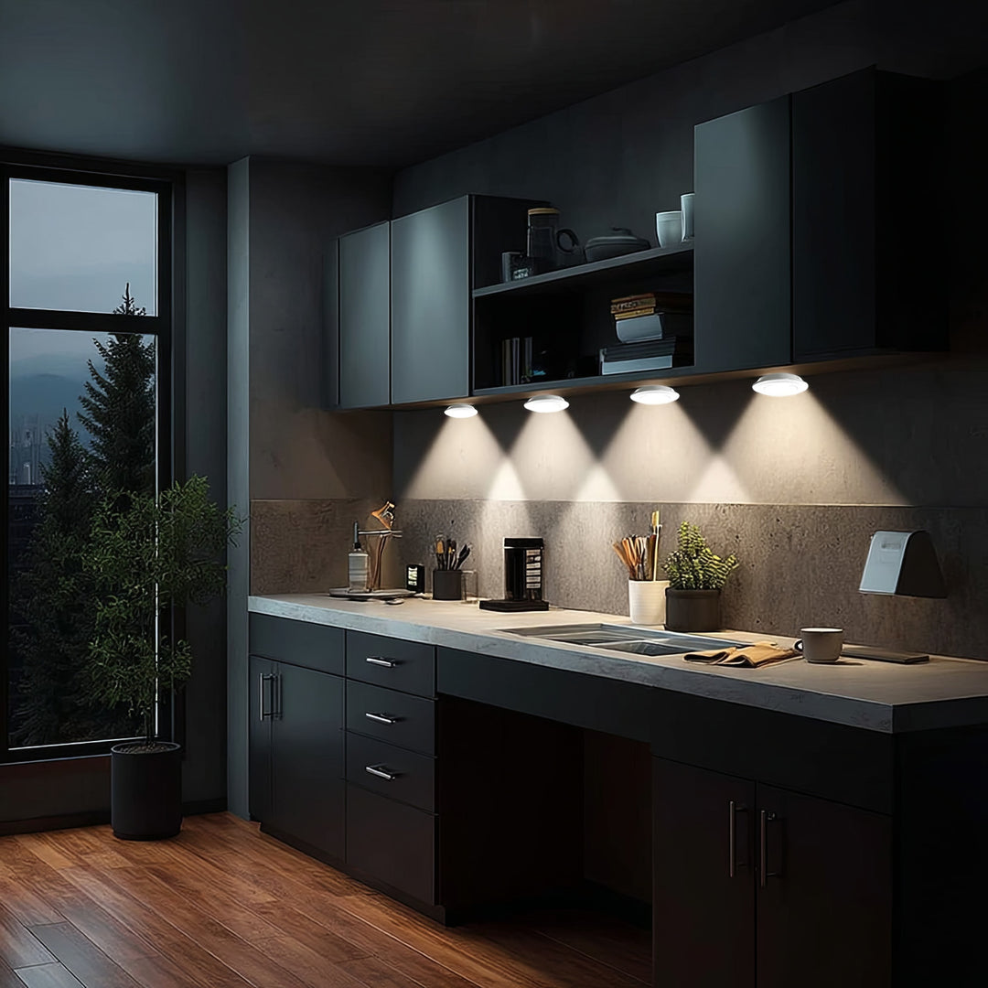 Lampe LED sans fil télécommandée 6 pièces pile 3xAAA Maclean Energy MCE165