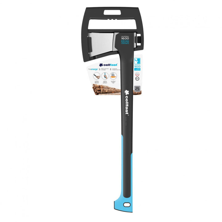Hache universelle Cellfast, hache de menuiserie, acier trempé, longueur 615 mm, U1600 ENERGO