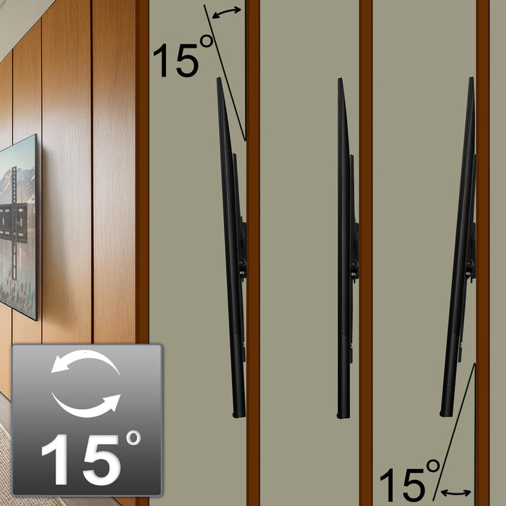 Support TV mural 26-65" charge maximale 45kg  Maclean MC-778 noir