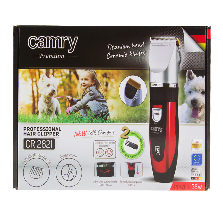 Tondeuse pour animaux silencieux 35W CR 2821 Camry