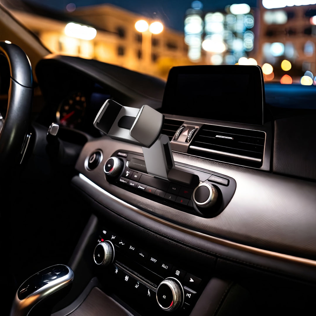 Support pour les téléphones mobiles avec une installation facile dans la fente CD