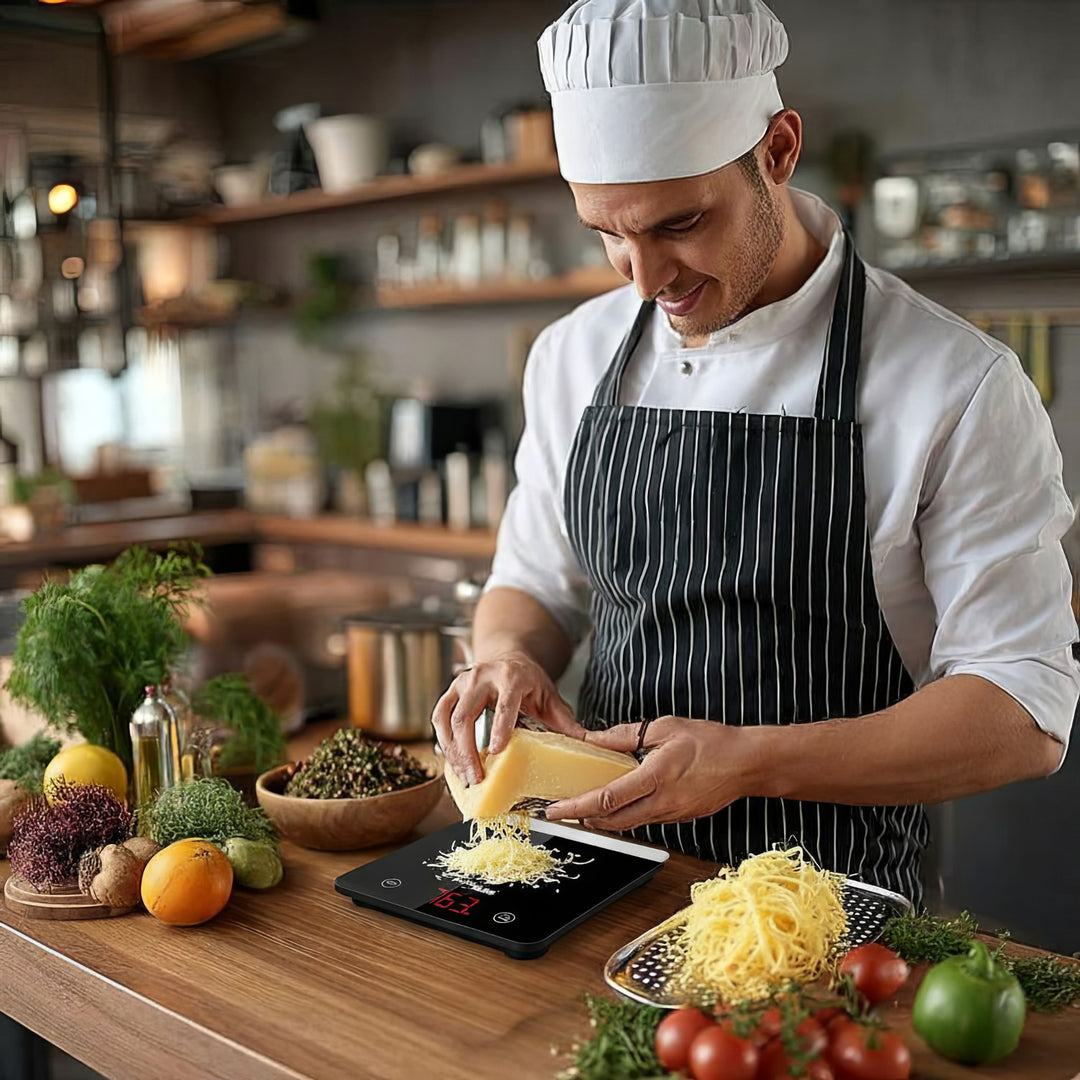 Balance de cuisine numérique avec fonction de tare couleur noir GreenBlue GB171