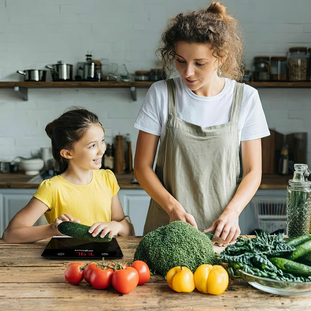 Balance de cuisine numérique avec fonction de tare couleur noir GreenBlue GB171