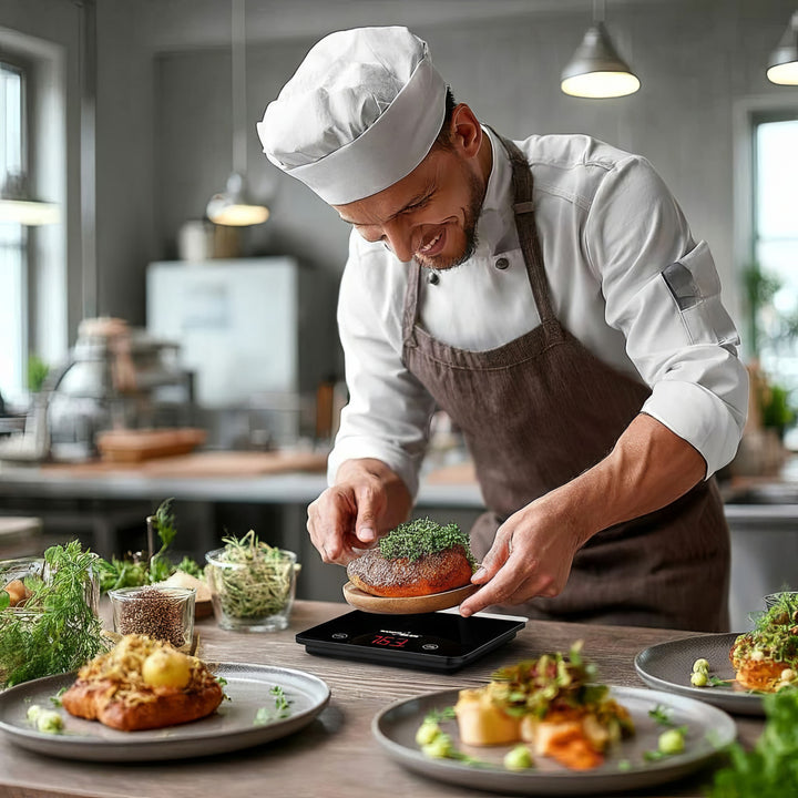 Balance de cuisine numérique avec fonction de tare couleur noir GreenBlue GB171