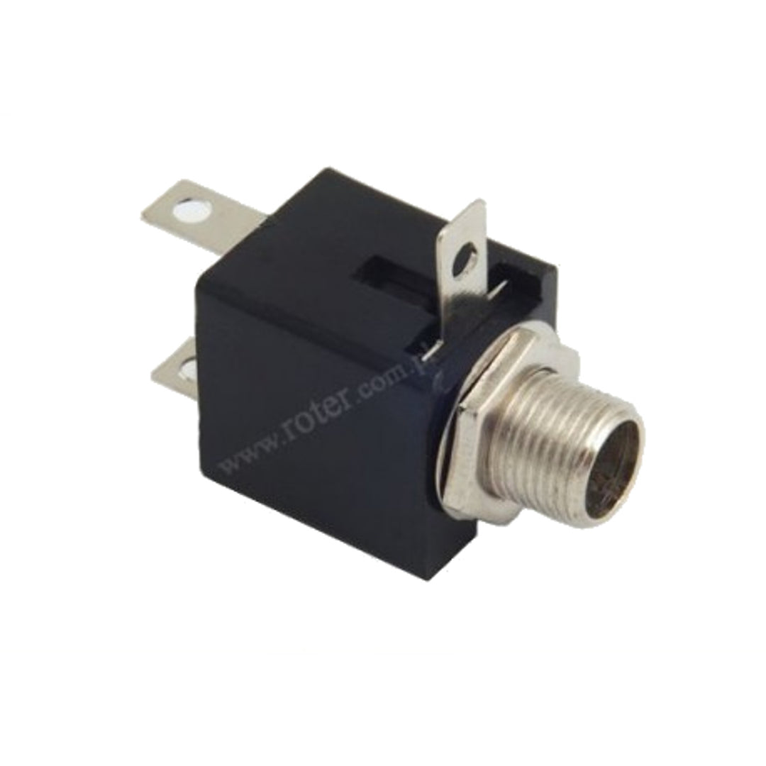 6.3mm jack assemblée stéréo boîtier en plastique