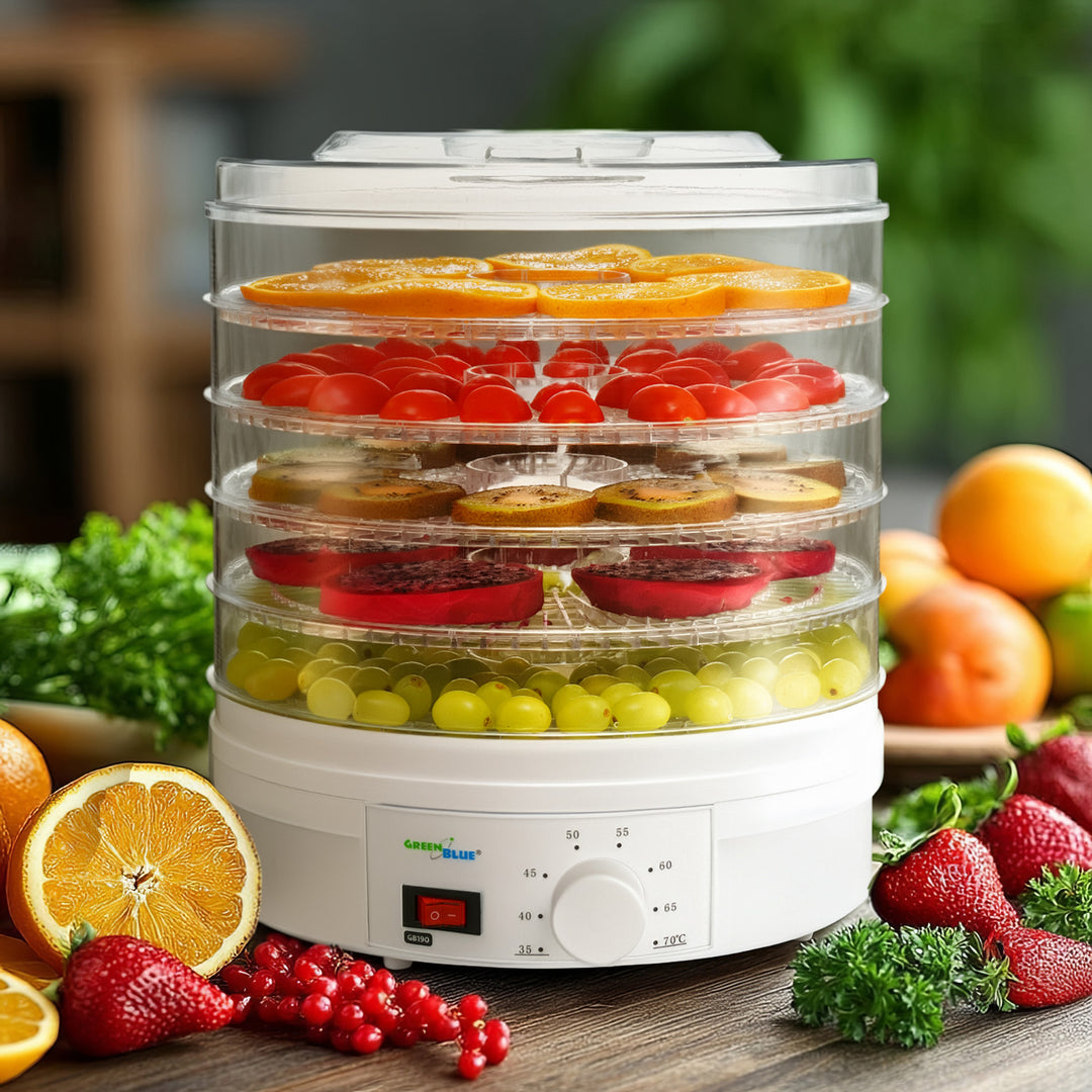 Déshydrateur alimentaire séchoir pour fruits, légumes et champignons GreenBlue GB190