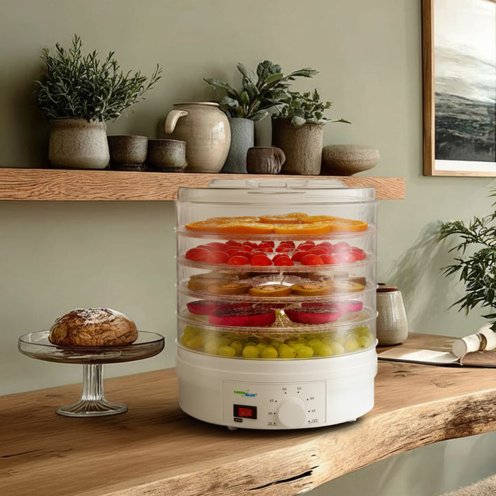 Déshydrateur alimentaire séchoir pour fruits, légumes et champignons GreenBlue GB190