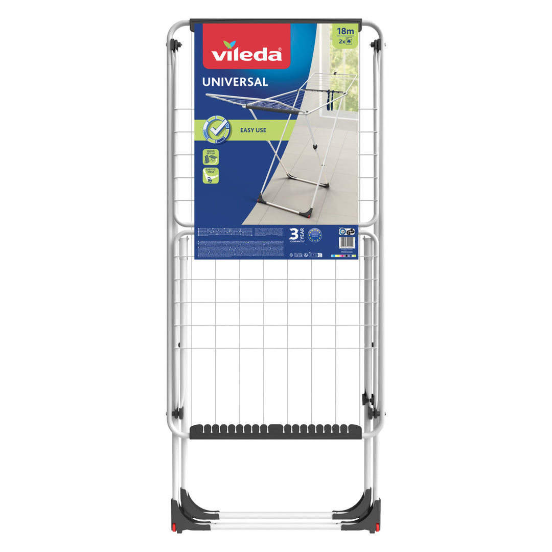 Vileda Universal folding wheel laundry dryer 18m