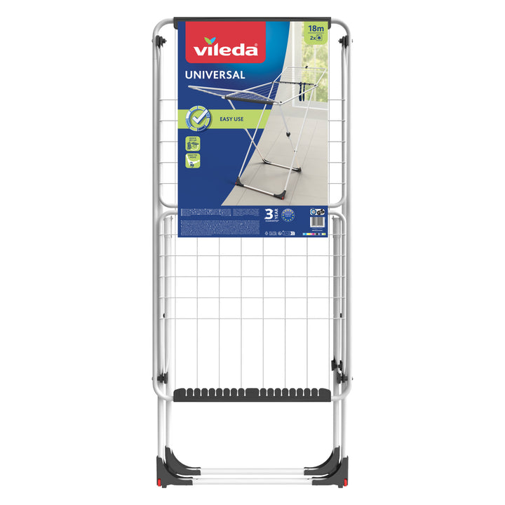 Vileda Universal folding wheel laundry dryer 18m